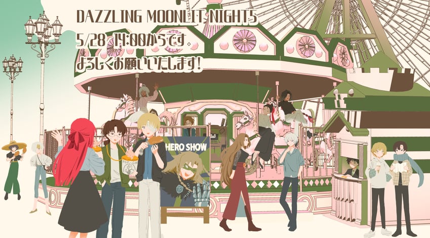 sinclair, gregor, kromer, yuri, demian, and 13 more (project moon and 2 more) drawn by mogura_panda