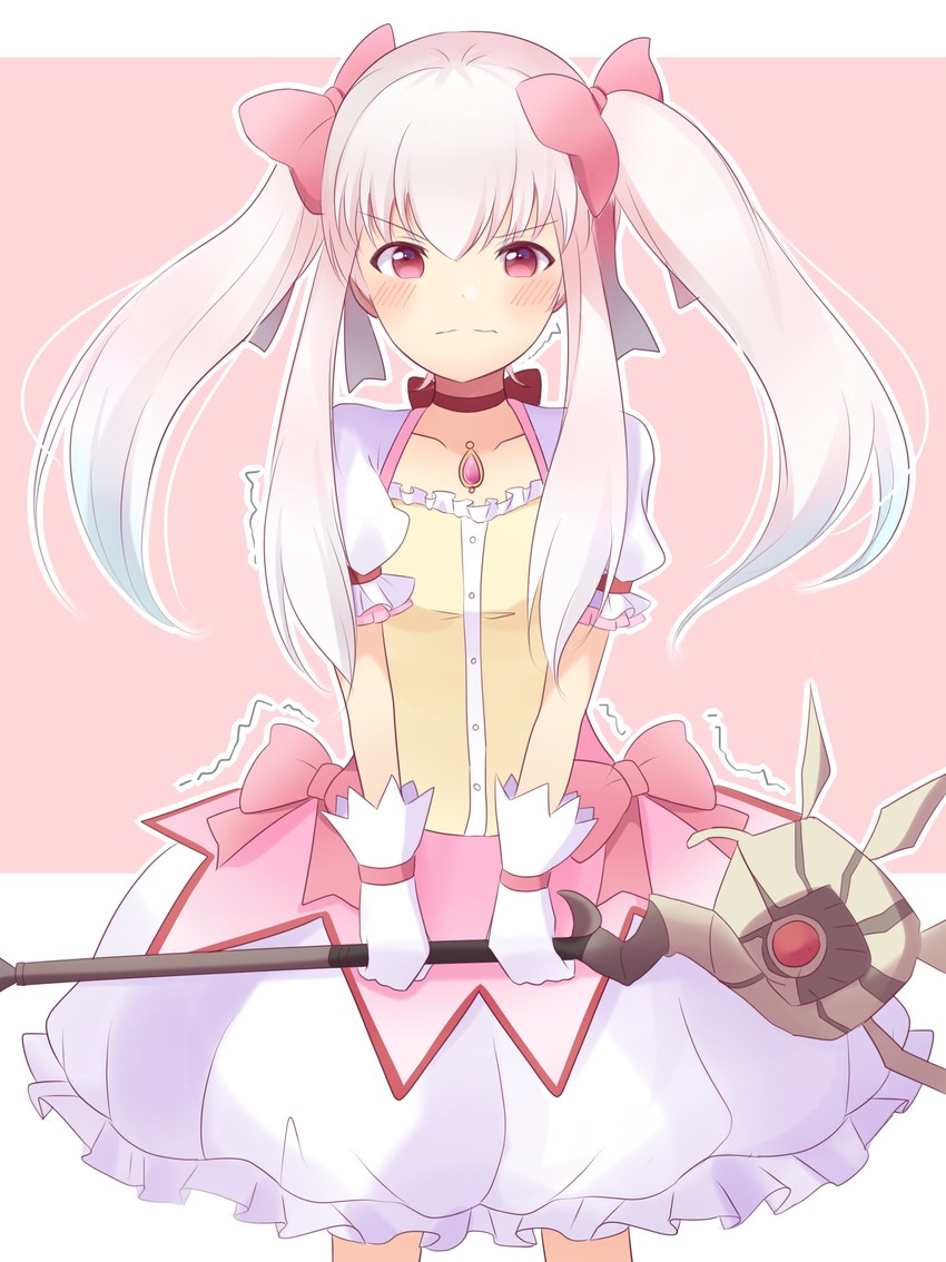 kaname madoka, lysithea von ordelia, and yuuki aoi (fire emblem and 2 more) drawn by pimi_(ringsea21)