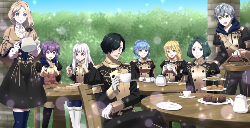 lysithea von ordelia, marianne von edmund, bernadetta von varley, ingrid brandl galatea, mercedes von martritz, and 3 more (fire emblem and 1 more) drawn by kakiko210