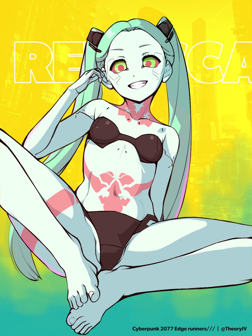 rebecca (cyberpunk and 1 more) drawn by aegis_(theoryiv)