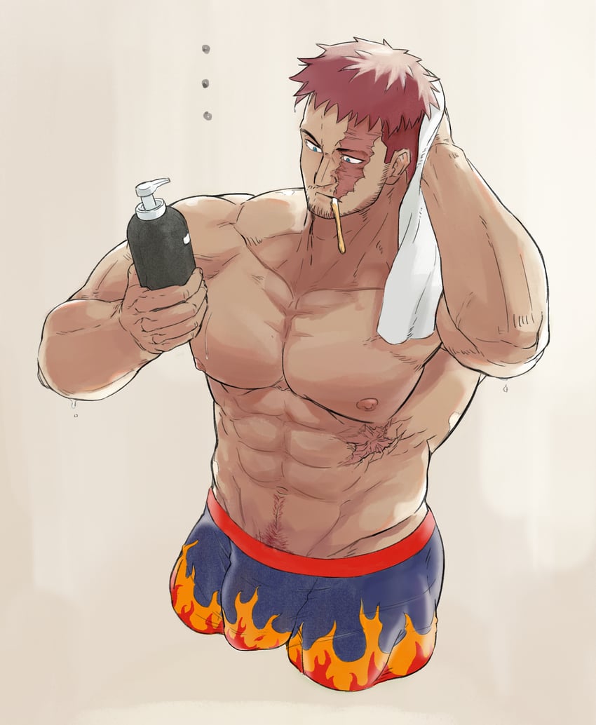 endeavor (boku no hero academia) drawn by haku_(pixiv_98785262)