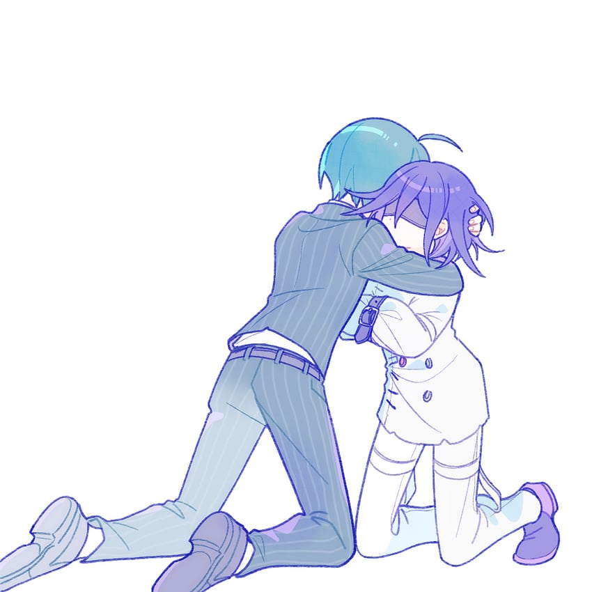 oma kokichi and saihara shuichi (danganronpa and 1 more) drawn by 1202_koge