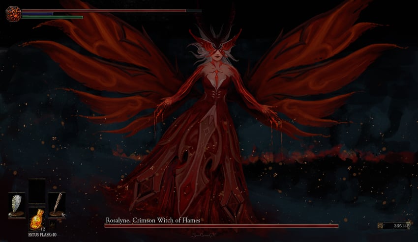 signora (genshin impact and 2 more) drawn by snowqueen-gh