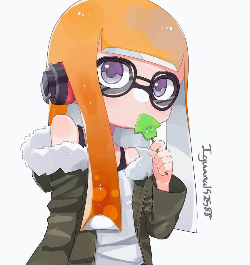 inkling player character, inkling girl, and sakura futaba (persona and 2 more) drawn by iguana152588