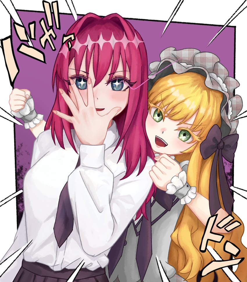 saiki himeka and dei matsuri (kimi no koto ga dai dai dai dai daisuki na 100-nin no kanojo) drawn by pigsir13152