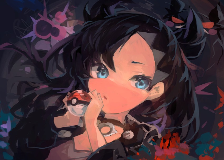 marnie and morpeko (pokemon and 1 more) drawn by kaamin_(mariarose753)