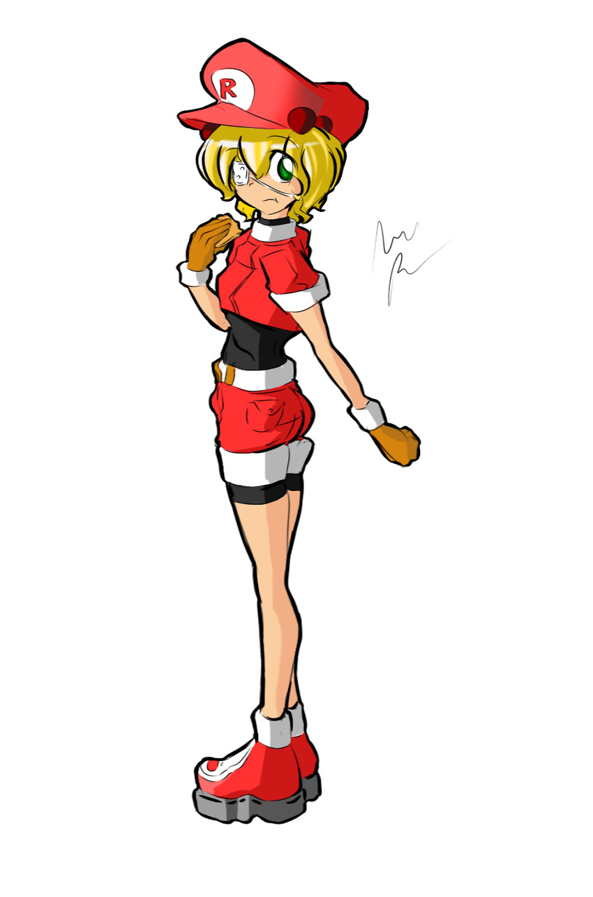 roll caskett (mega man and 1 more) drawn by majormilk