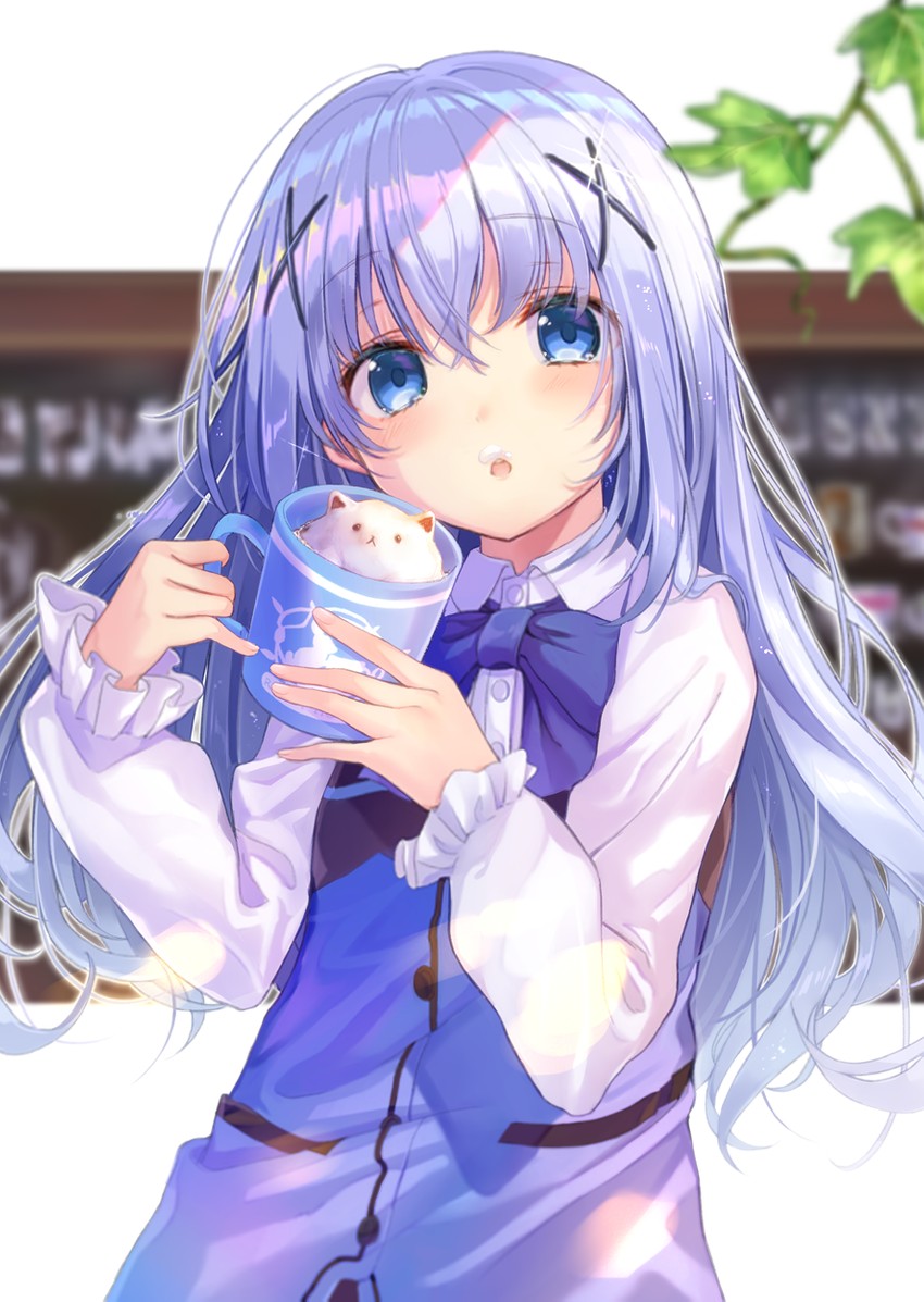 kafuu chino and tippy (gochuumon wa usagi desu ka?) drawn by sakura_honoka_(srhk0623)