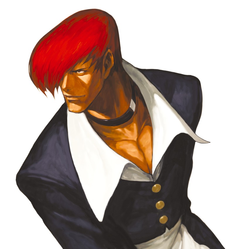 yagami iori (the king of fighters and 2 more) drawn by nona