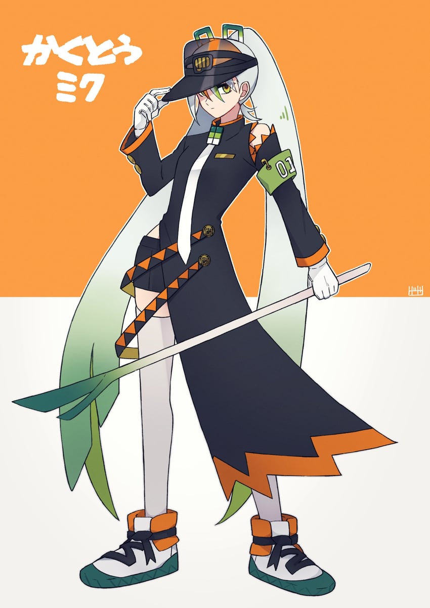 hatsune miku and fighting miku (pokemon and 2 more) drawn by tobitori