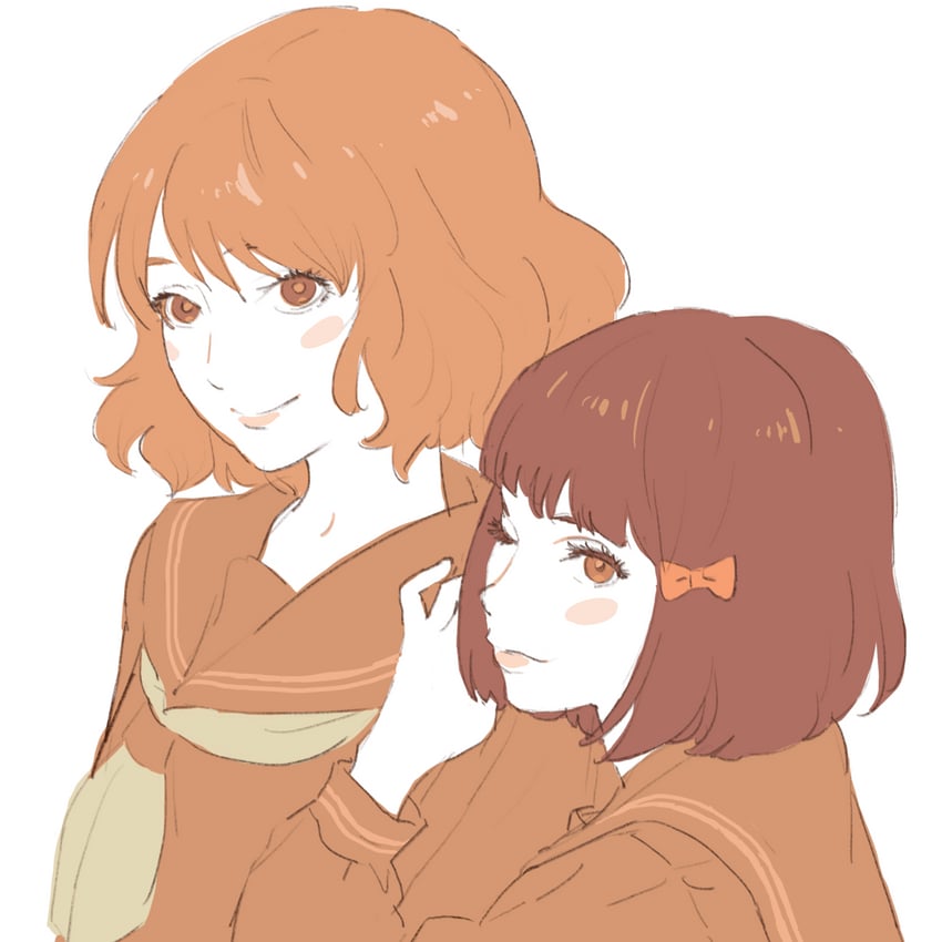 oumae kumiko and hisaishi kanade (hibike! euphonium) drawn by 55bata6rou