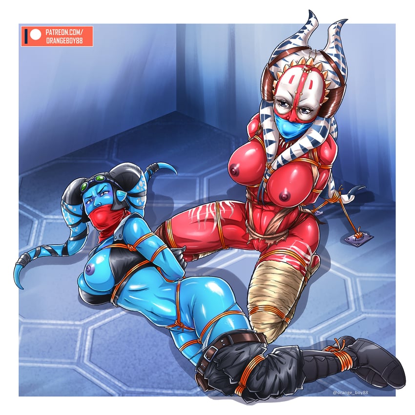 aayla secura and shaak ti (star wars) drawn by orangeboybc