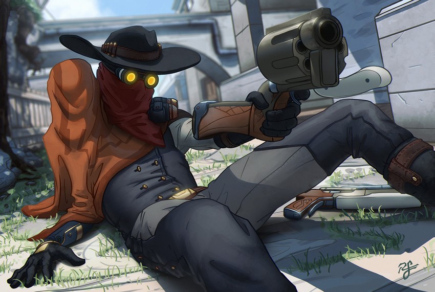 jhin and high noon jhin (league of legends) drawn by reynaldo_siqueira