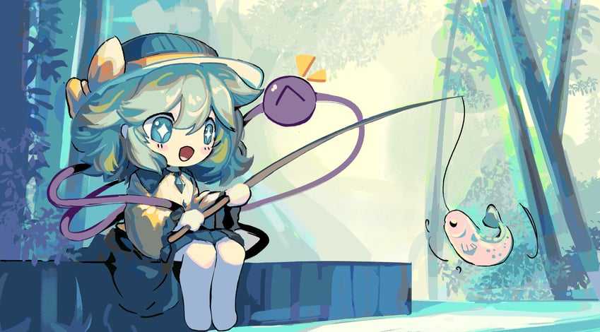 komeiji koishi (touhou and 1 more) drawn by uni_draws