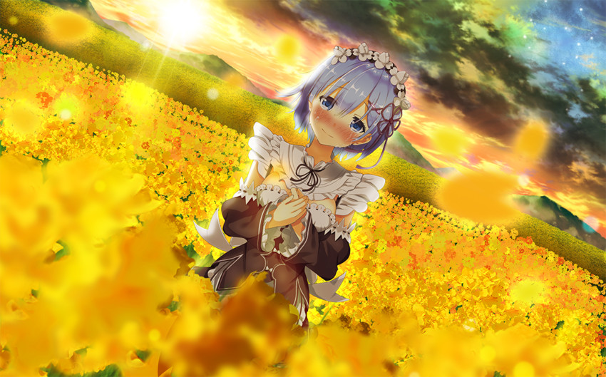 rem (re:zero kara hajimeru isekai seikatsu) drawn by hirokyon0606