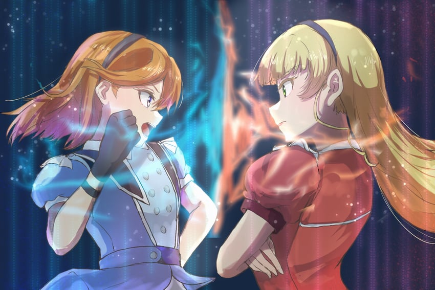 shibuya kanon and heanna sumire (love live! and 1 more) drawn by yu_lettuce