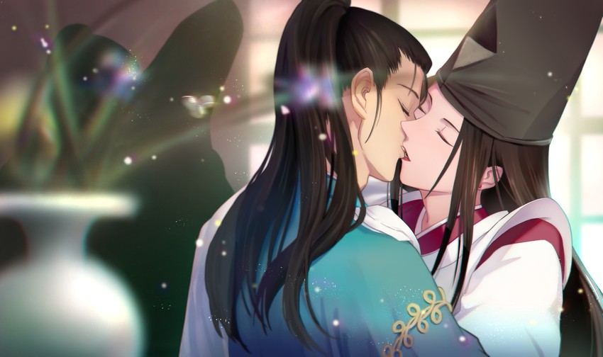 fujiwara no sai and honninbou shuusaku (hikaru no go) drawn by antatika