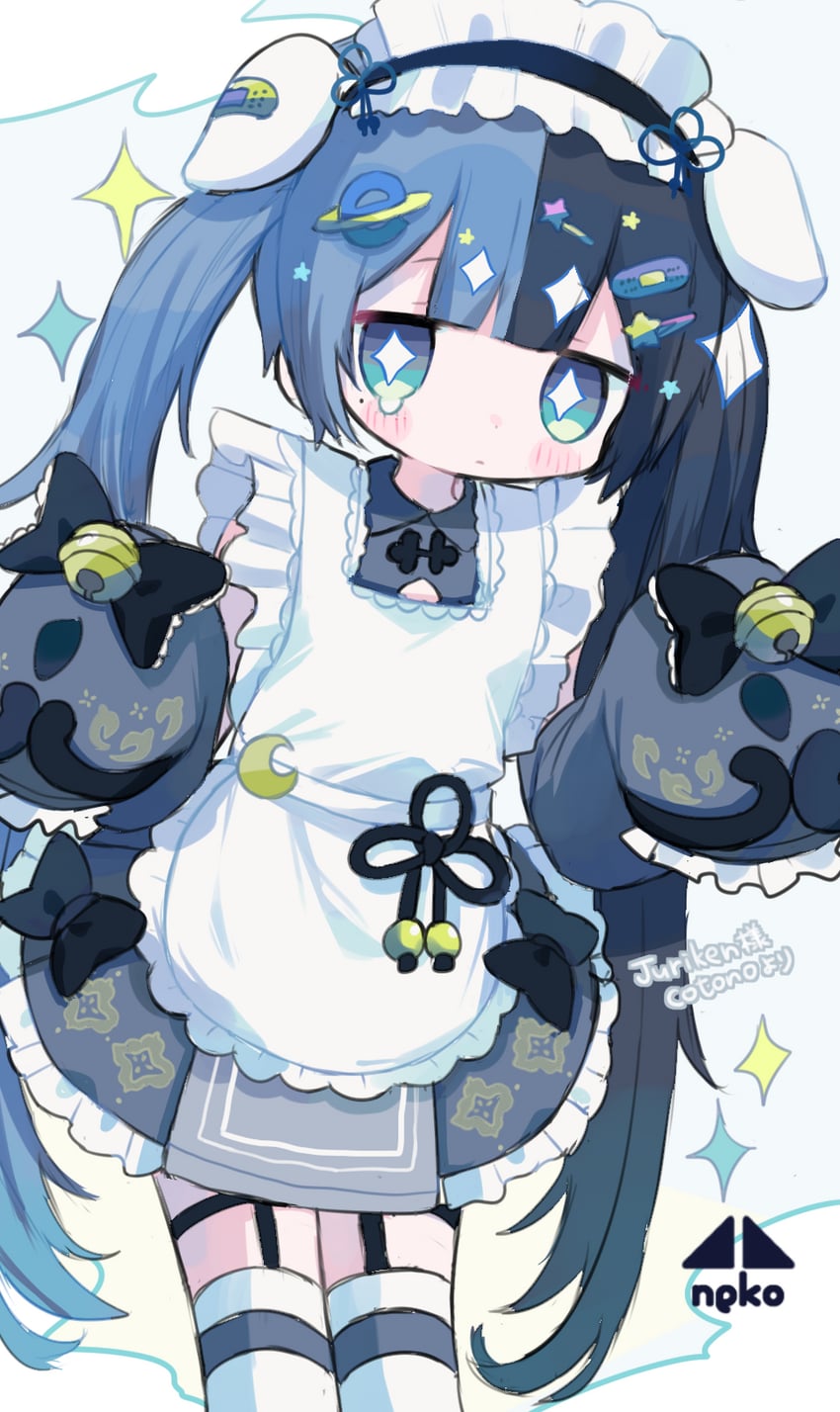 juriken (indie virtual youtuber and 1 more) drawn by cotono_(nazekun)