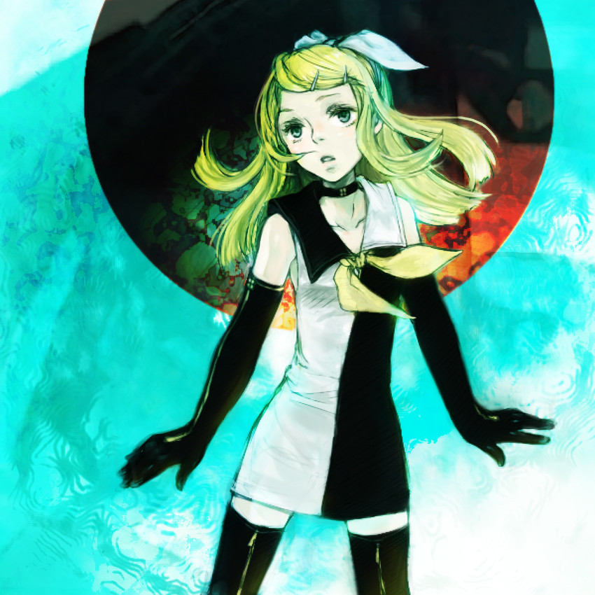 kagamine rin (vocaloid and 1 more) drawn by kno_(anahita)