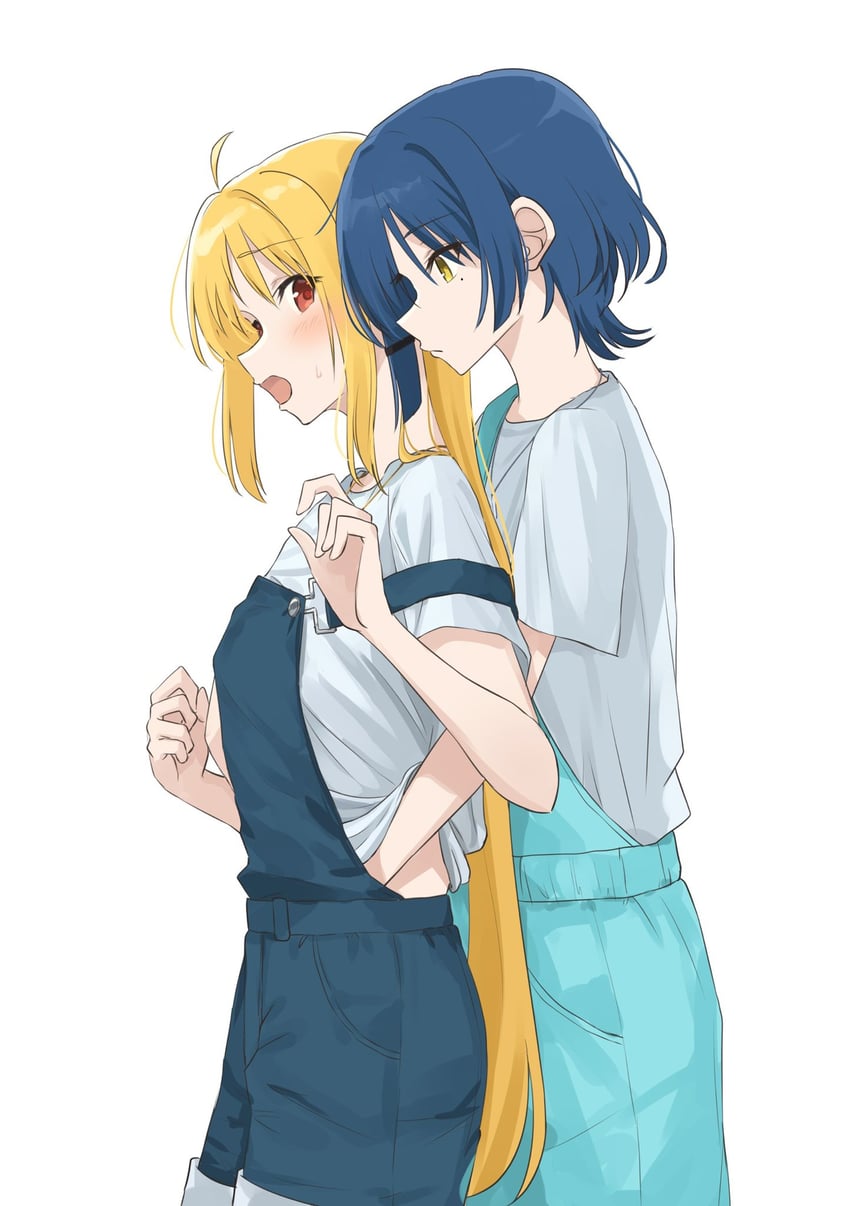 ijichi nijika and yamada ryo (bocchi the rock!) drawn by kanaria_hisagi
