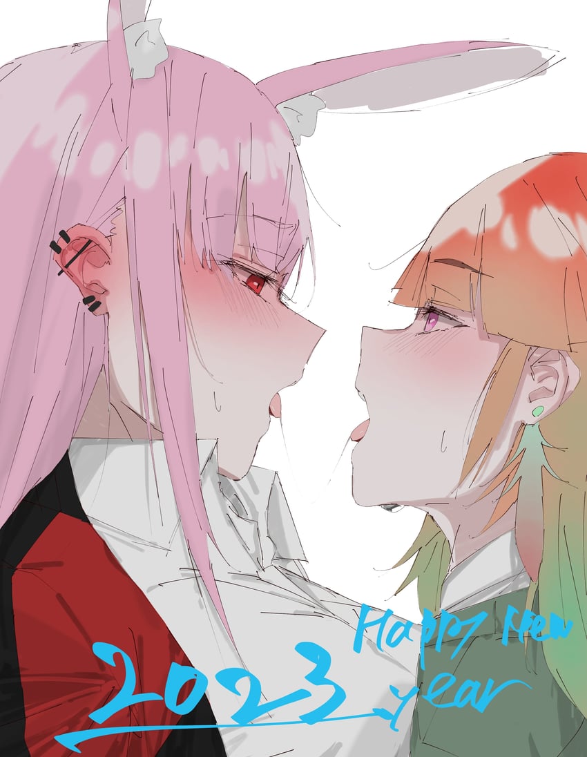 mori calliope and takanashi kiara (hololive and 1 more) drawn by carrot_011