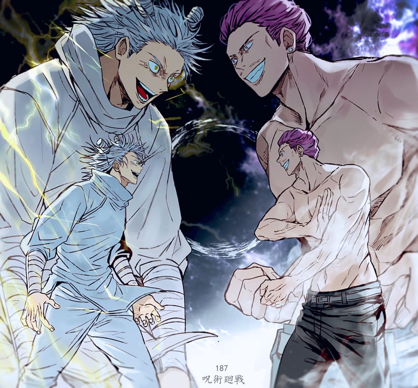 kashimo hajime and hakari kinji (jujutsu kaisen) drawn by yoon_(dmsco1803)