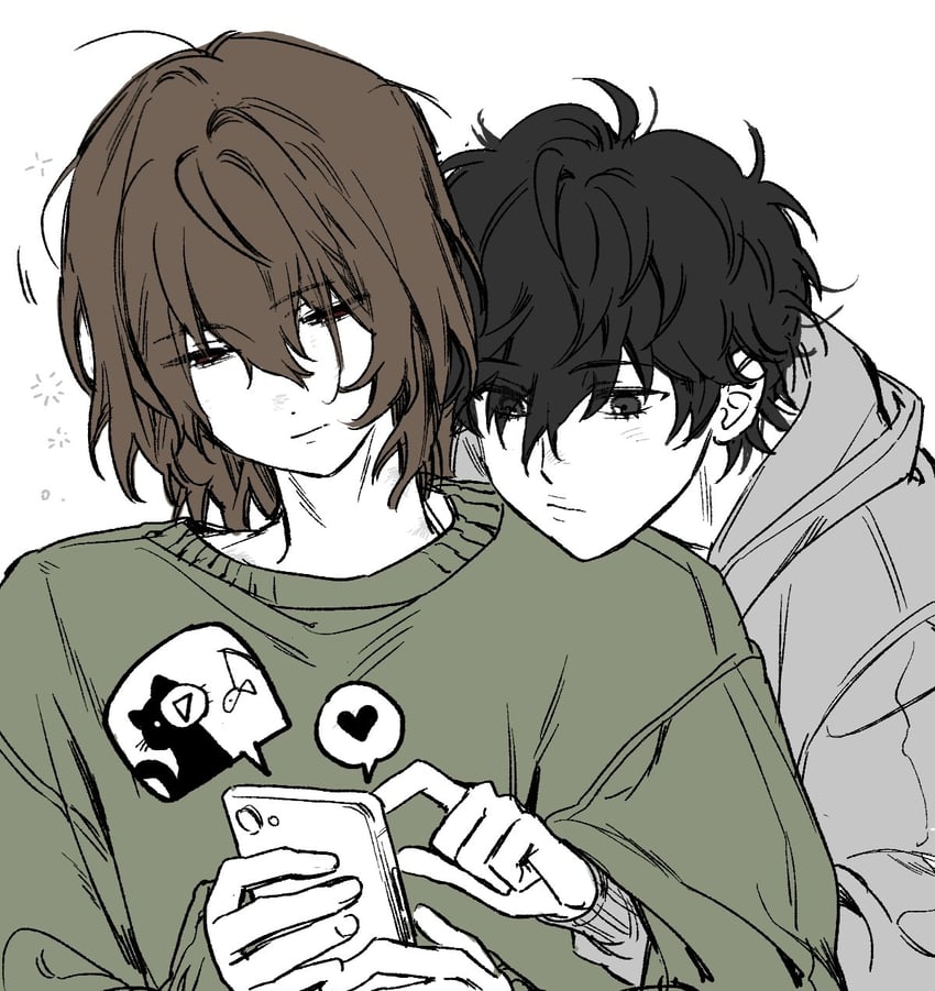 amamiya ren and akechi gorou (persona and 1 more) drawn by rainbubble_88