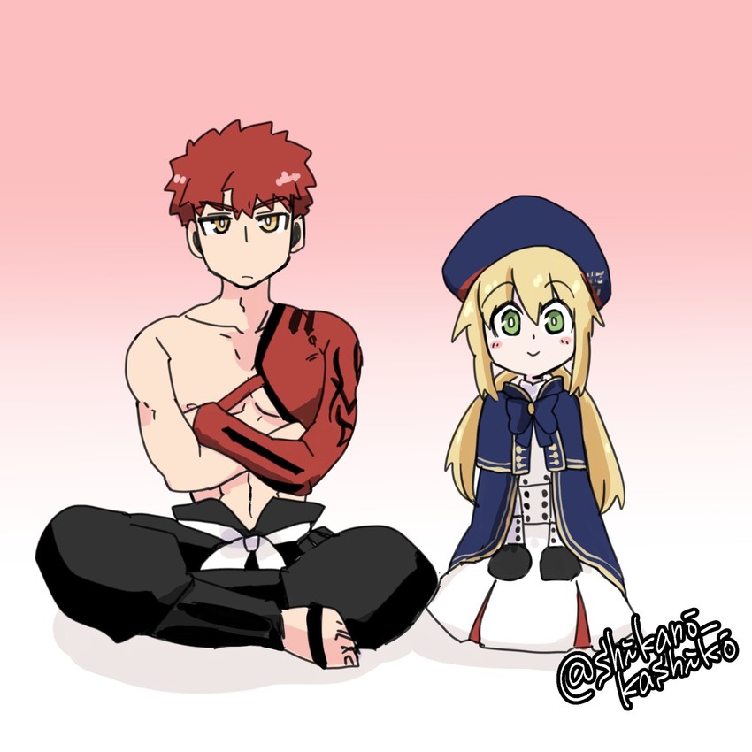 artoria pendragon, emiya shirou, artoria caster, and senji muramasa (fate and 1 more) drawn by shikano_kashiko