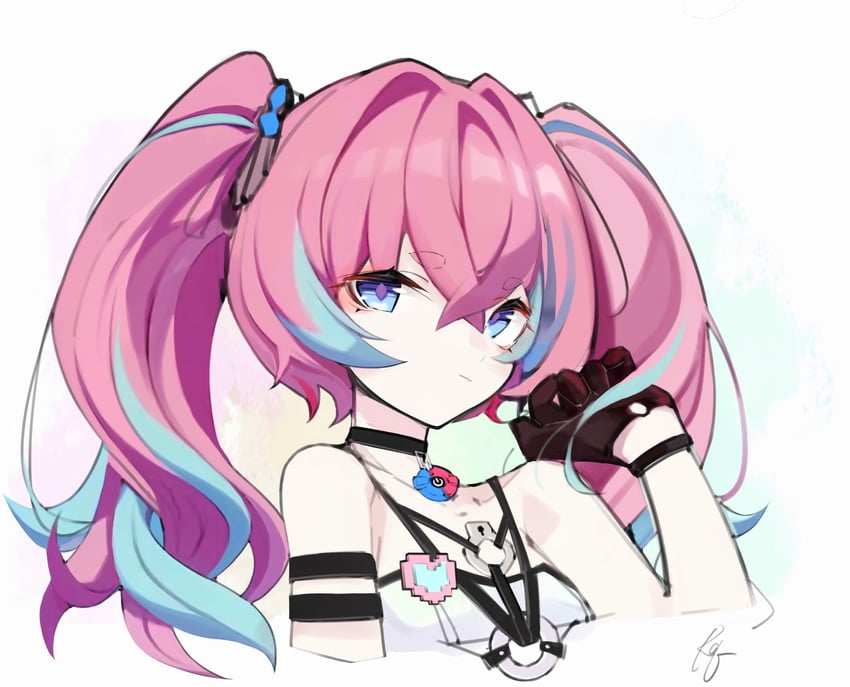 rozaliya olenyeva and delta (honkai and 1 more) drawn by error1980