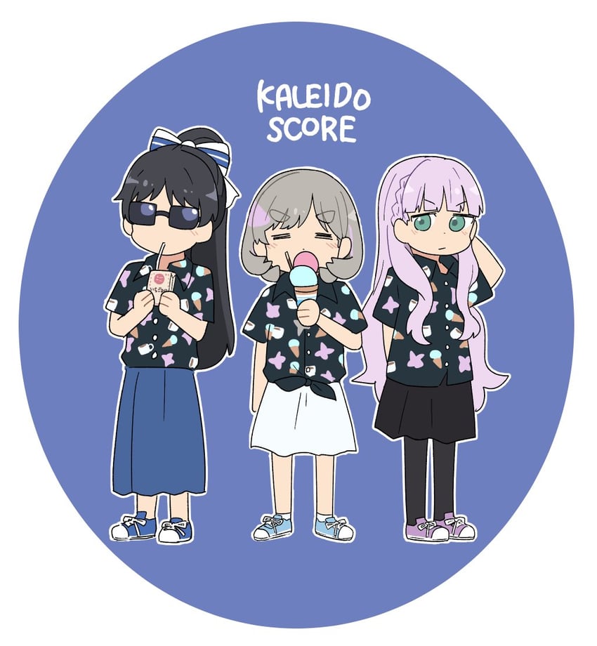 tang keke, hazuki ren, and wien margarete (love live! and 1 more) drawn by kumamoto_aichi