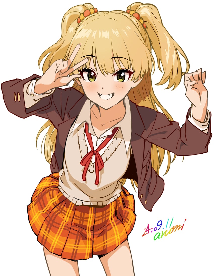 jougasaki rika (idolmaster and 1 more) drawn by baba_arumi
