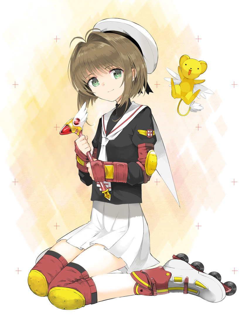 kinomoto sakura and kero (cardcaptor sakura) drawn by tokiti