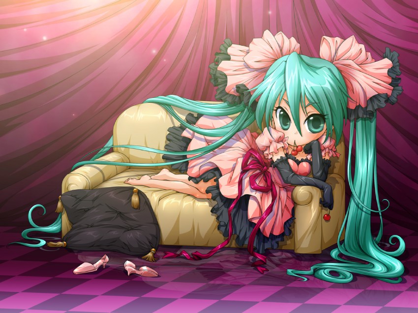 hatsune miku (vocaloid and 1 more) drawn by maico_(laserspark)