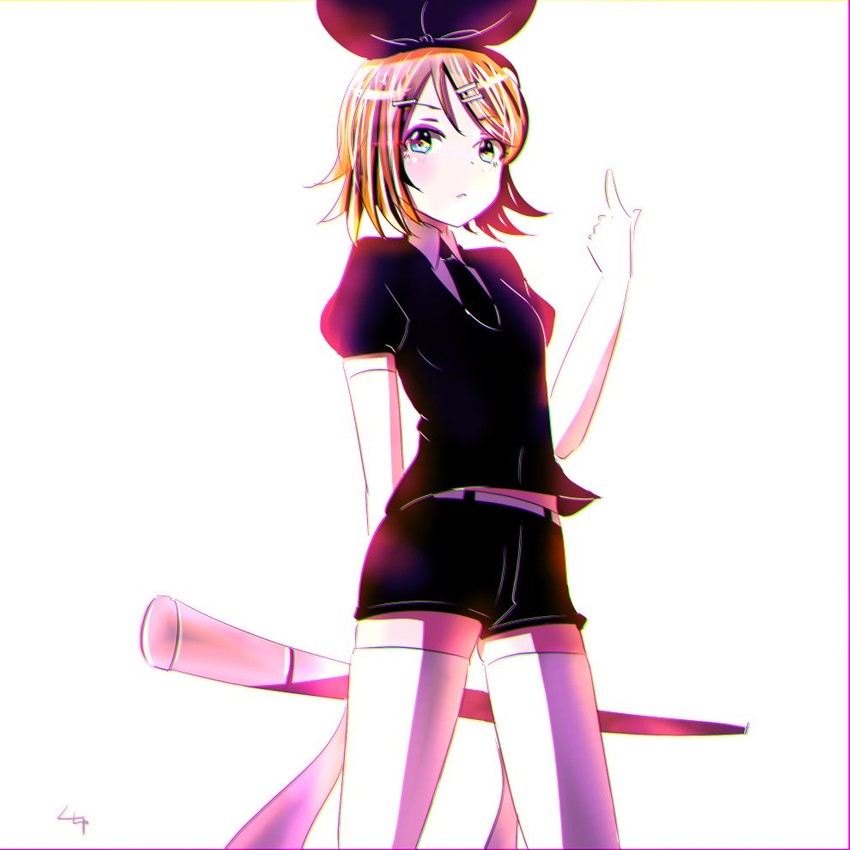 kagamine rin (vocaloid and 1 more) drawn by lunachu