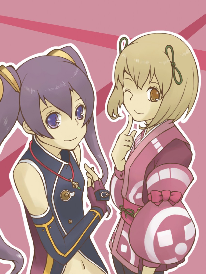 cocona vatel and sasha (ar tonelico and 1 more) drawn by tamaki_iori
