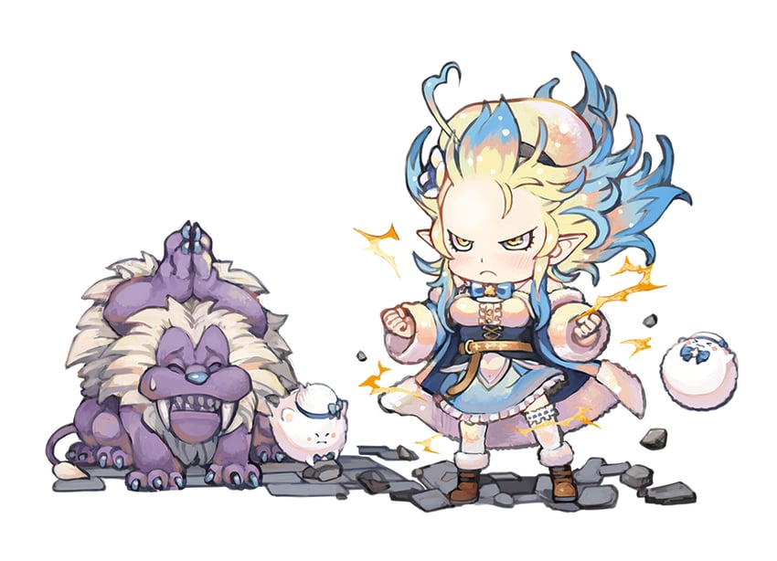 yukihana lamy, yukimin, and marquis de leon (hololive and 2 more) drawn by shinoji_(sukumo_san)