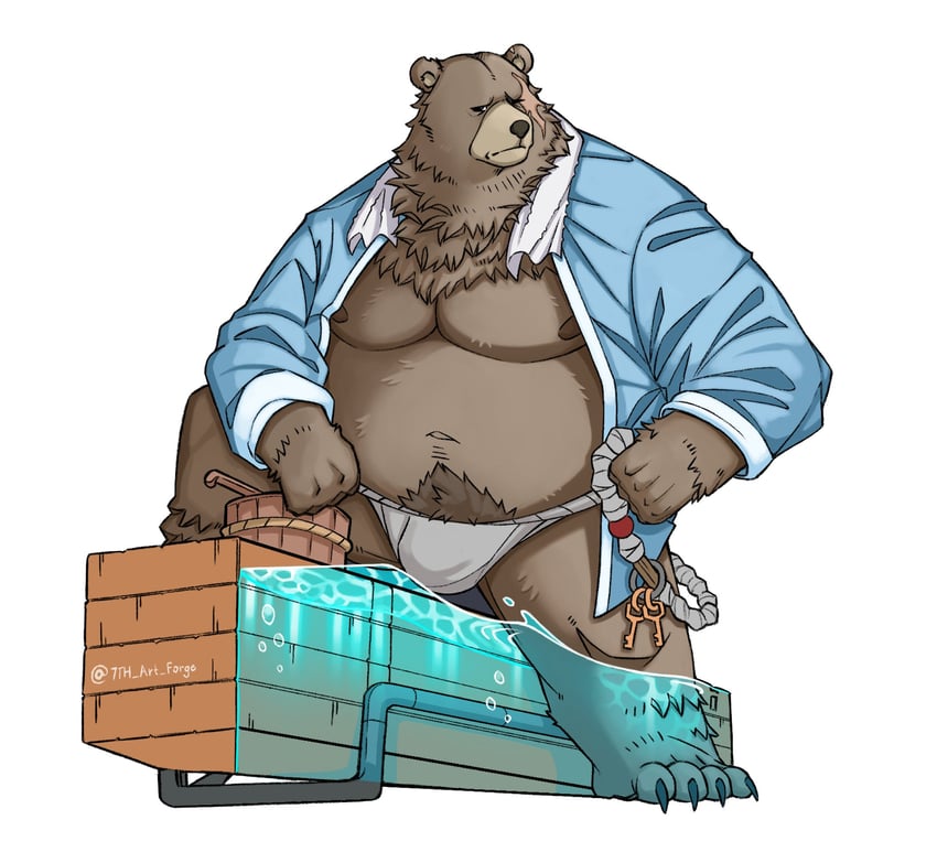 ben bigger (zenless zone zero) drawn by 7th_art_forge