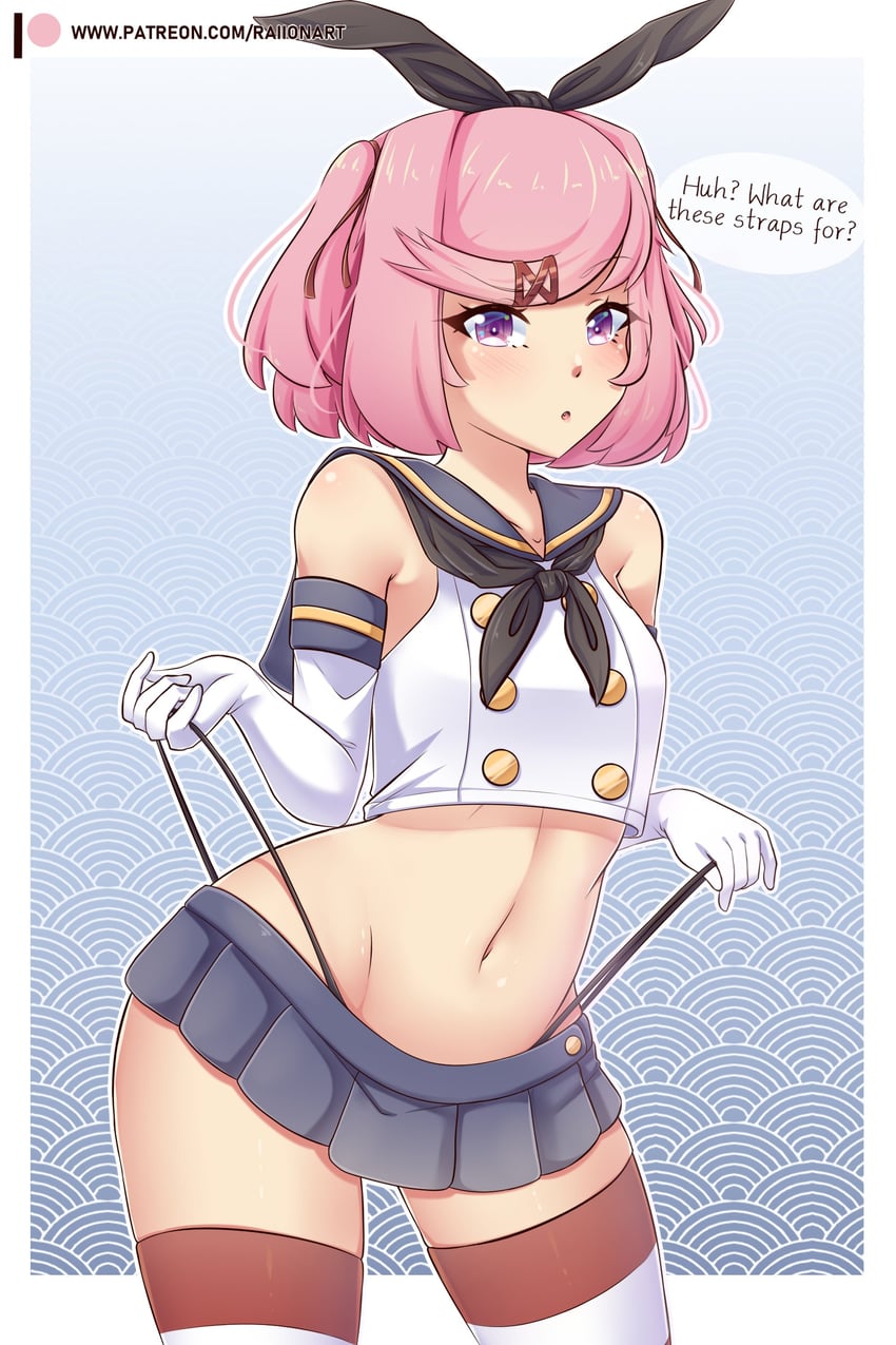 shimakaze and natsuki (kantai collection and 1 more) drawn by raion_(raionart)