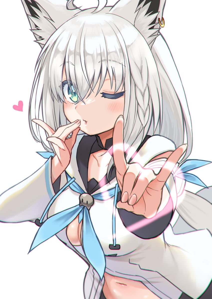 shirakami fubuki (hololive) drawn by @-you_(you_2023_8_16)