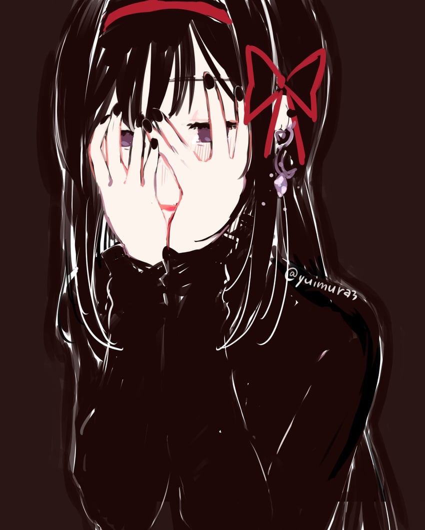akemi homura (mahou shoujo madoka magica) drawn by yuimura3
