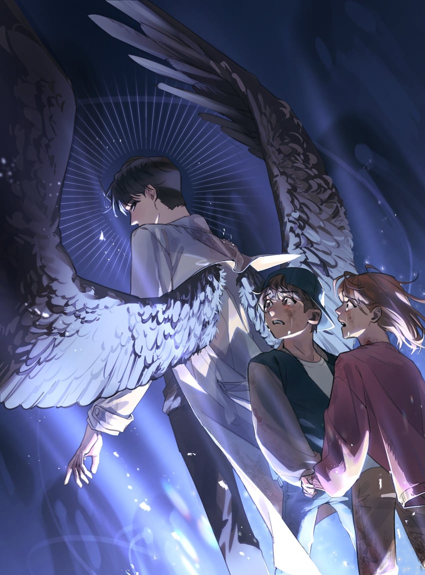 kim dokja, shin yoosung, and lee gilyoung (omniscient reader's viewpoint) drawn by guding_nut