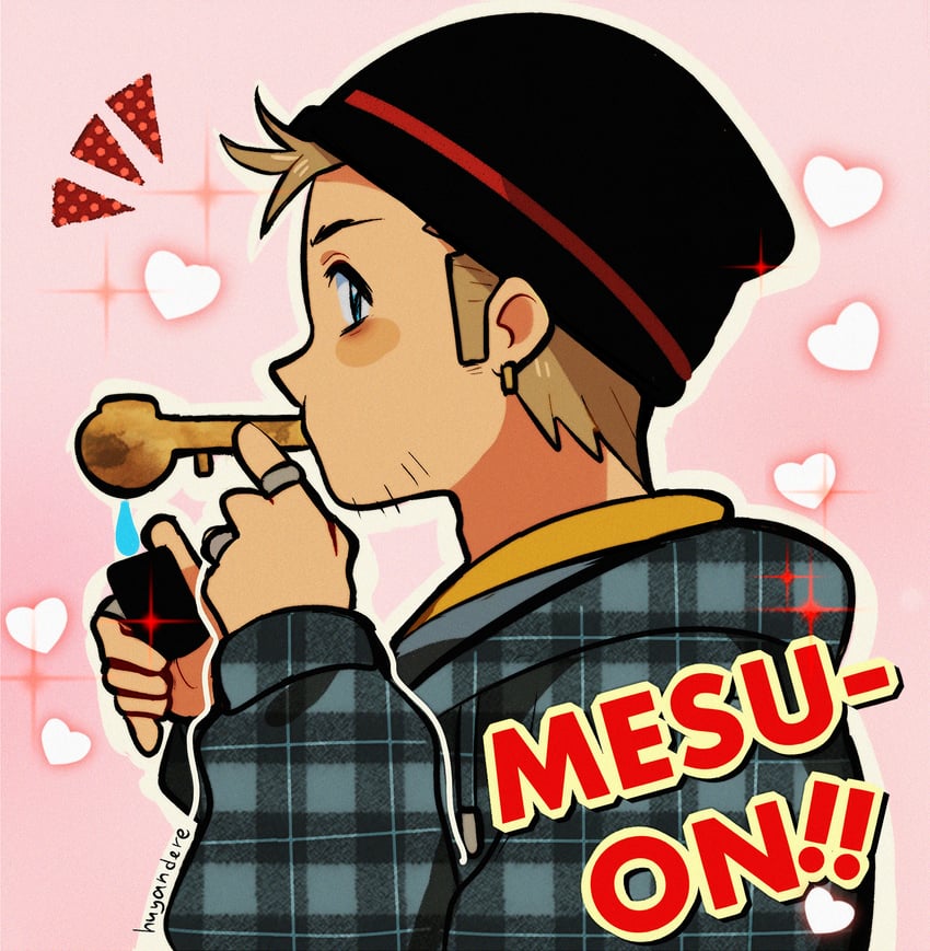 jesse pinkman (k-on! and 1 more) drawn by huyandere