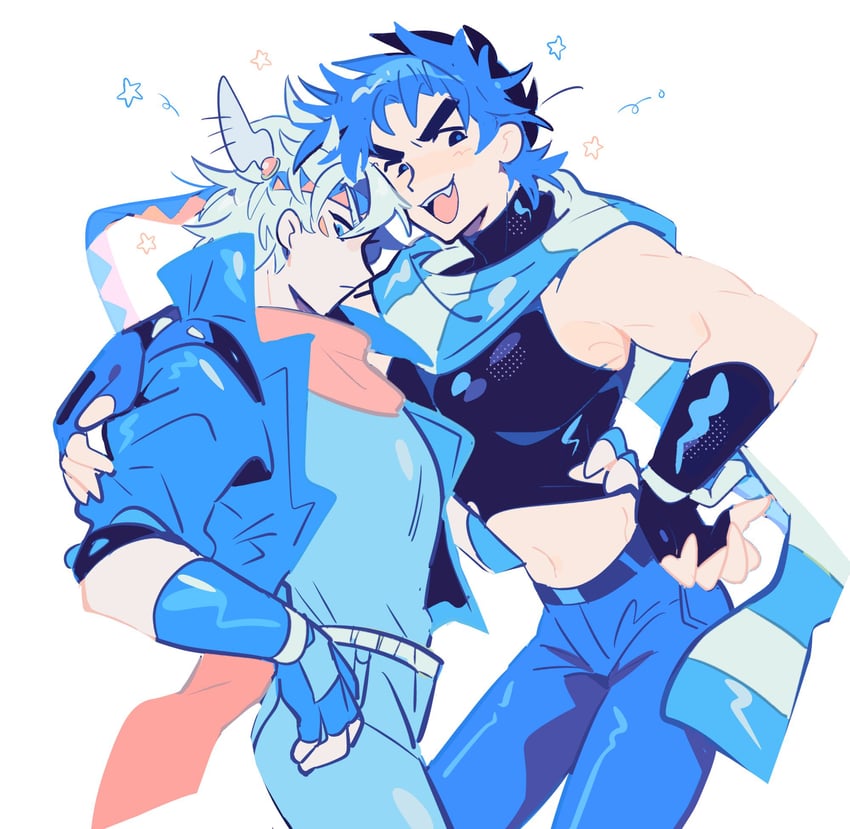 joseph joestar and caesar anthonio zeppeli (jojo no kimyou na bouken and 1 more) drawn by gogeyama