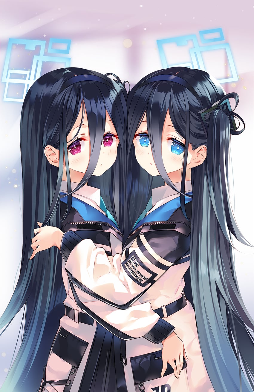 aris and kei (blue archive) drawn by arikawa_satoru