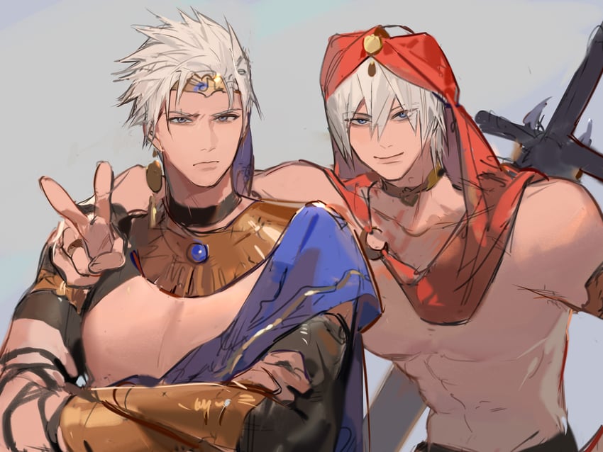 dante and vergil (devil may cry and 1 more) drawn by lin09