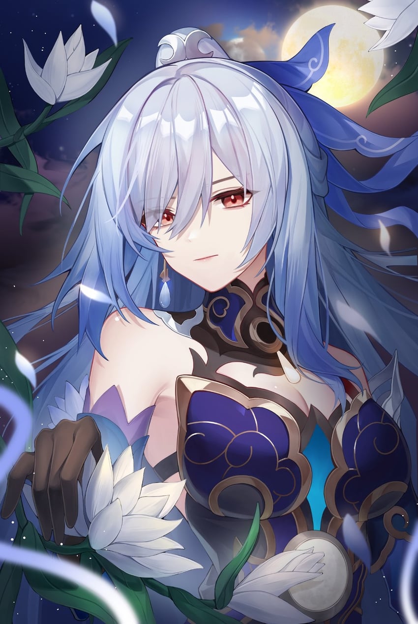 jingliu (honkai and 1 more) drawn by libero_art