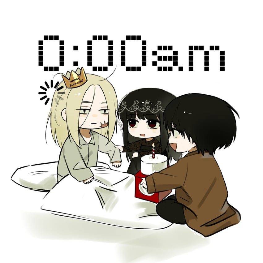 nagumo, osaragi, and shishiba (sakamoto days) drawn by 5a1_uei