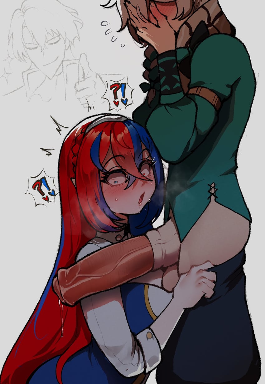 sigurd, clanne, and female alear (fire emblem and 2 more) drawn by nyantcha