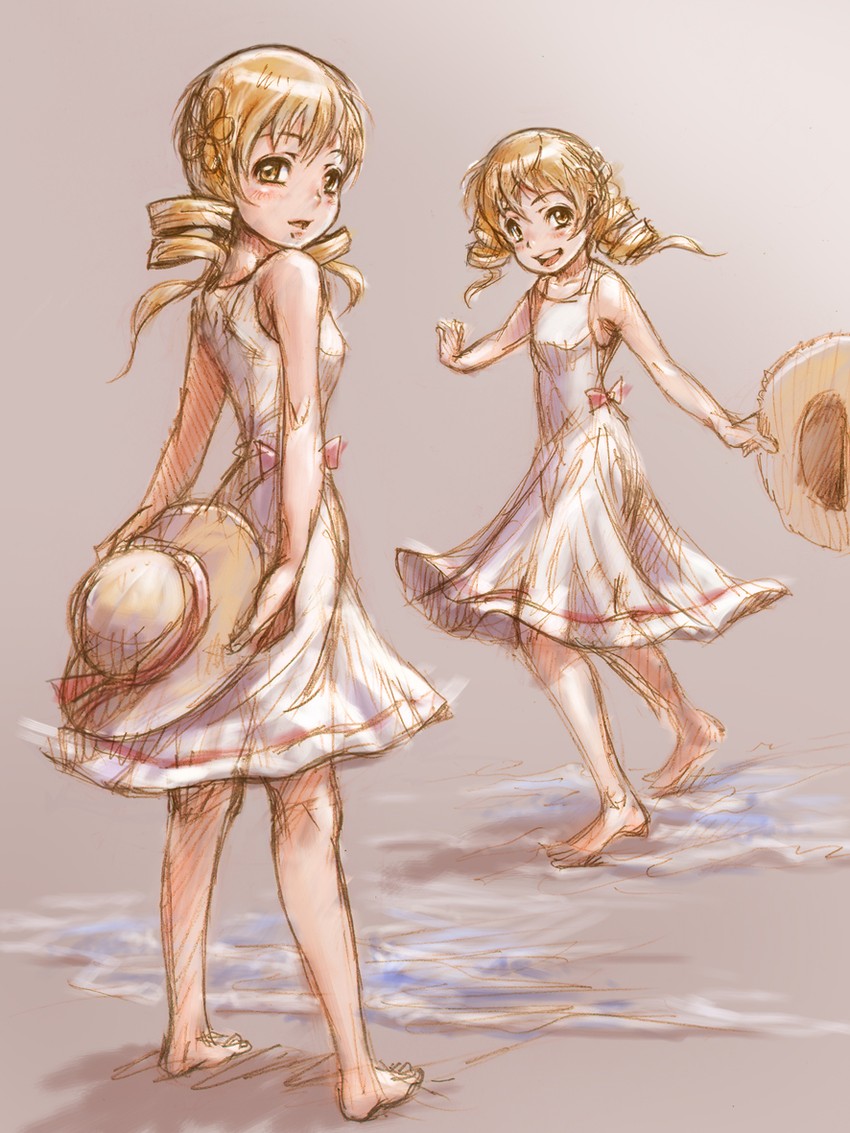 tomoe mami (mahou shoujo madoka magica) drawn by yoshikawa_kazunori