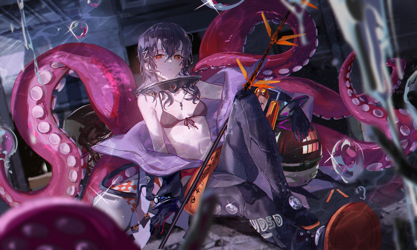 hatsuchiri (girls' frontline and 1 more) drawn by hitokoto